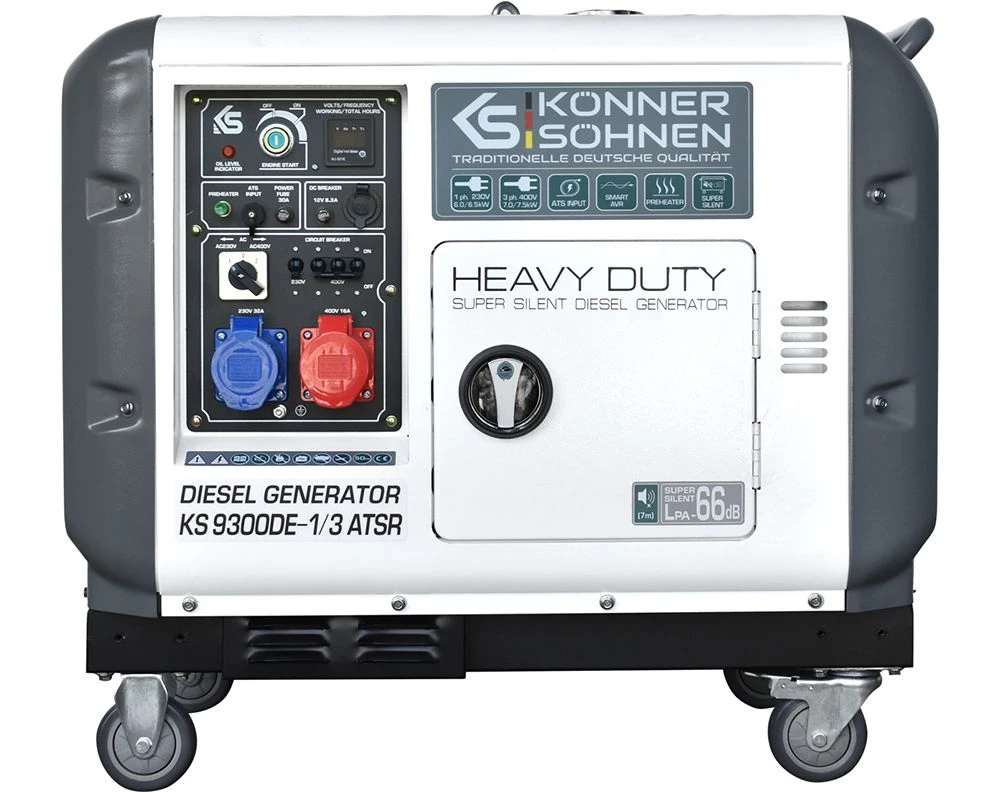 Генератор дизельный Konner&Sohnen KS 9300DE-1-3 ATSR SUPER S